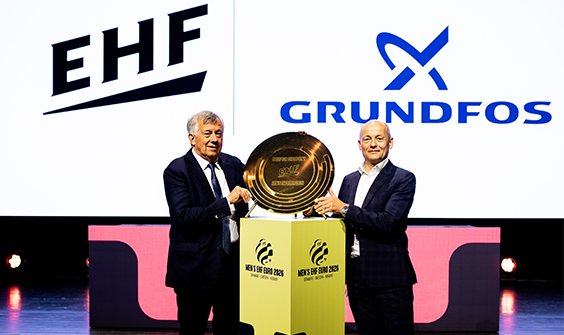 EHF, Grundfos bleibt offizieller Partner der EHF EUROs der Männer und Frauen 2026, 2028 und 2030